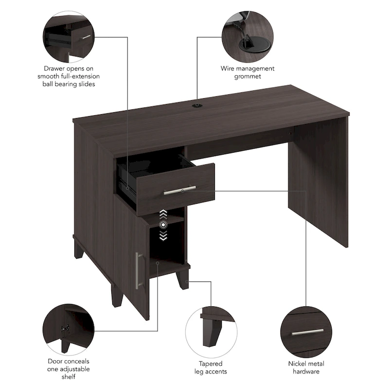 Somerset 54W Office Desk with Drawers by Bush Furniture