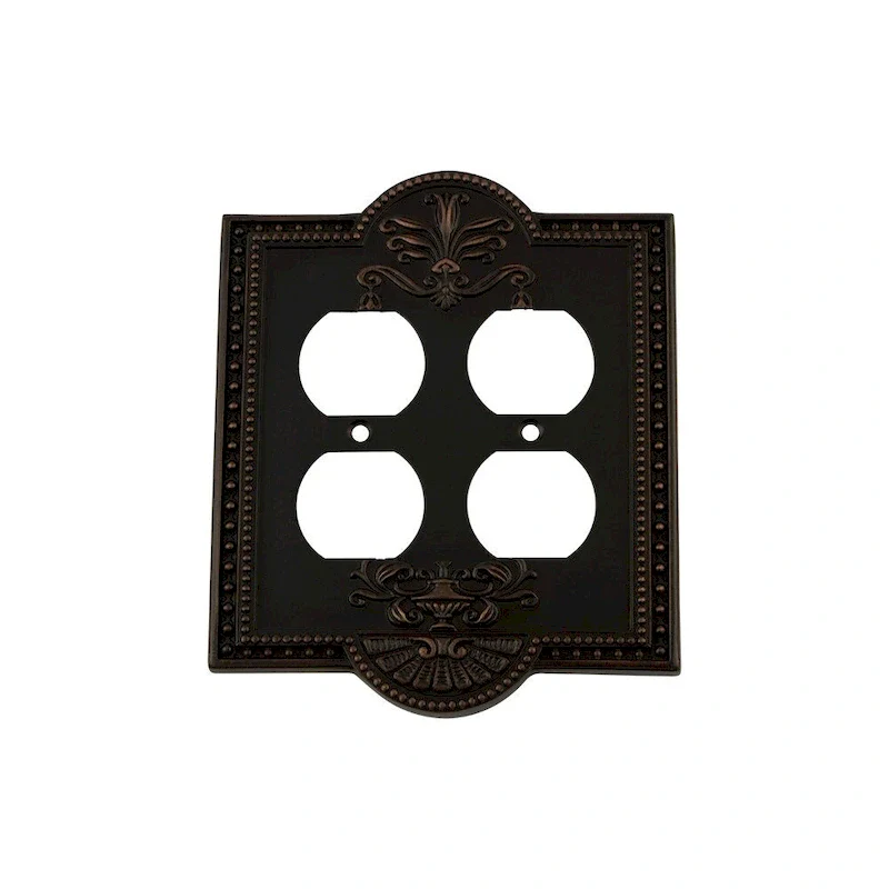 Nostalgic Warehouse MEA_SWPLT_D2 Meadows Double Duplex Wall Plate