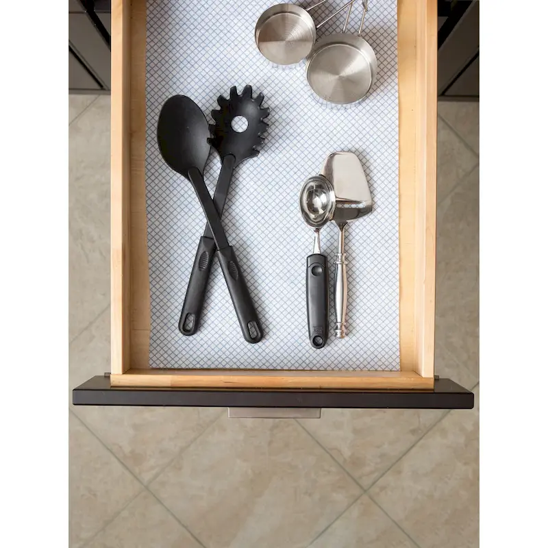 DII Grey Lattice Shelf Liner (Set of 2)