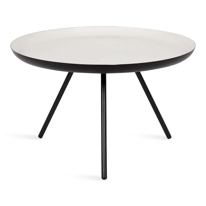 Kate and Laurel Laranya Round Metal Coffee Table - 25  Diameter