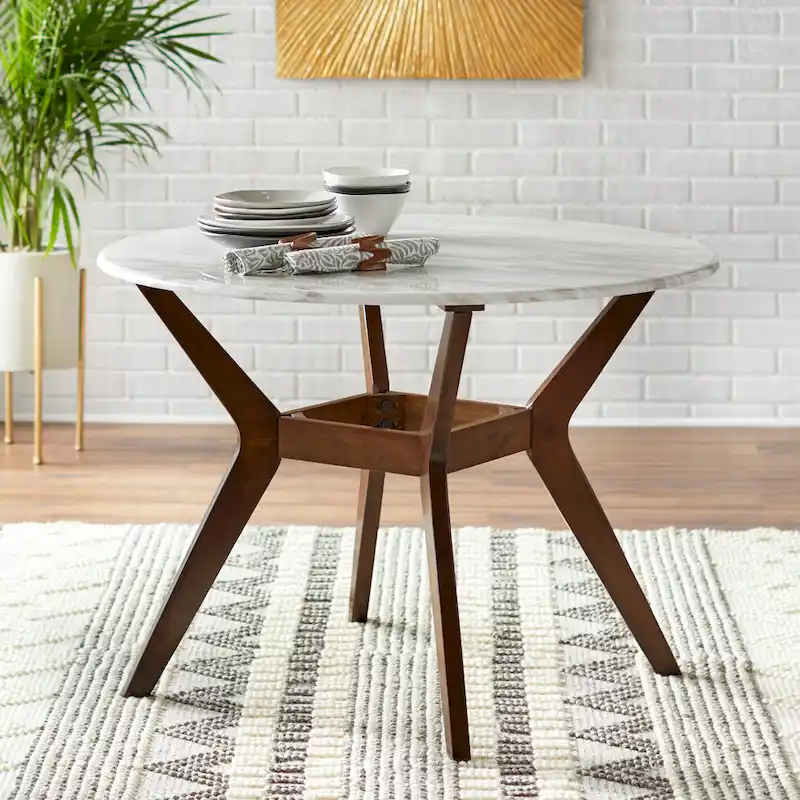Carson Carrington Tornio Round 3-piece Dining Set