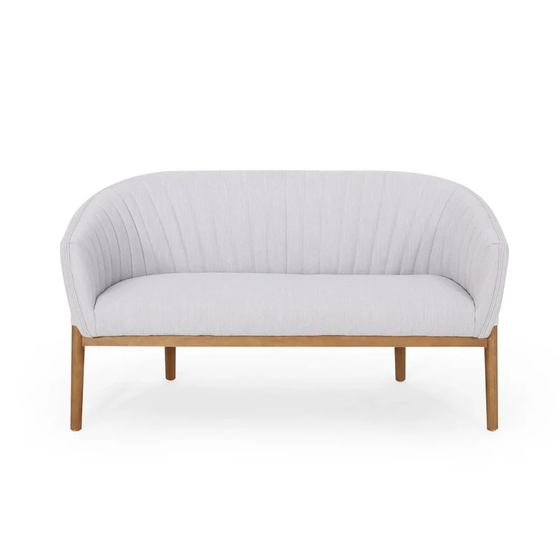 Galena Mid-century Modern Glam Loveseat by Christopher Knight Home