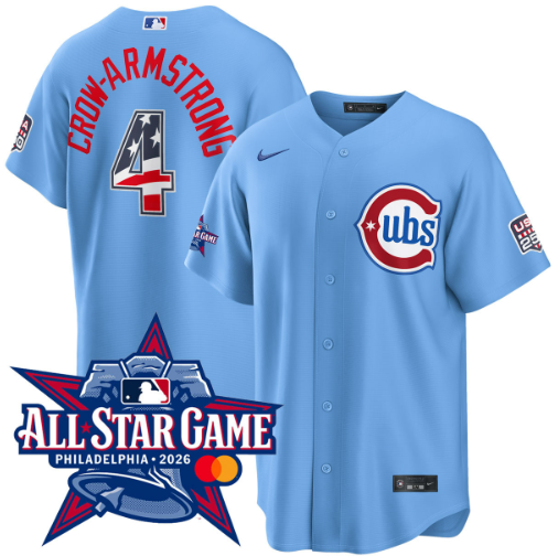 Pete Crow-Armstrong Chicago Cubs 2026 All-Star Edition Stars & Stripes Blues Alternate Jersey