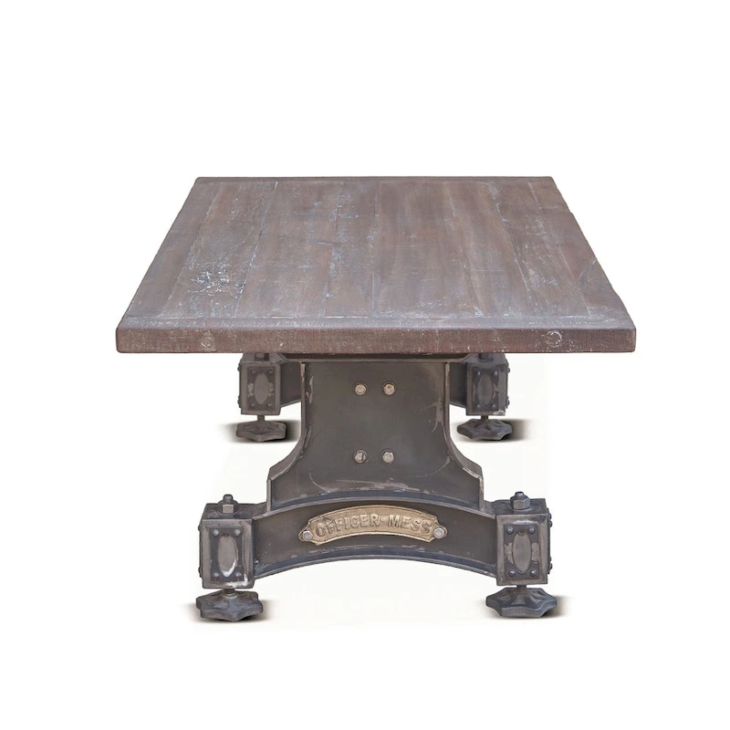 Sterling Cast Iron Table with Reclaimed Teak Top