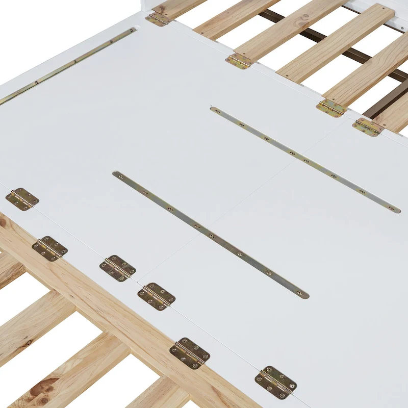 Queen Murphy Bed with Cabinet Design, Multi-Functional, 400lb Capacity