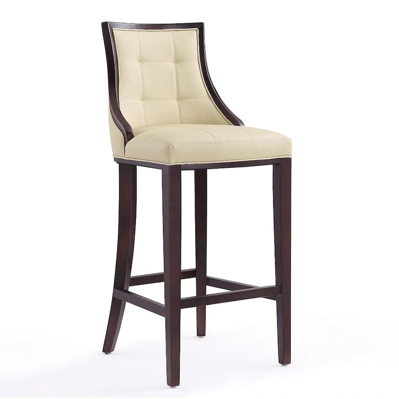 45 in. Walnut Beech Wood Bar Stool (Set of 2)