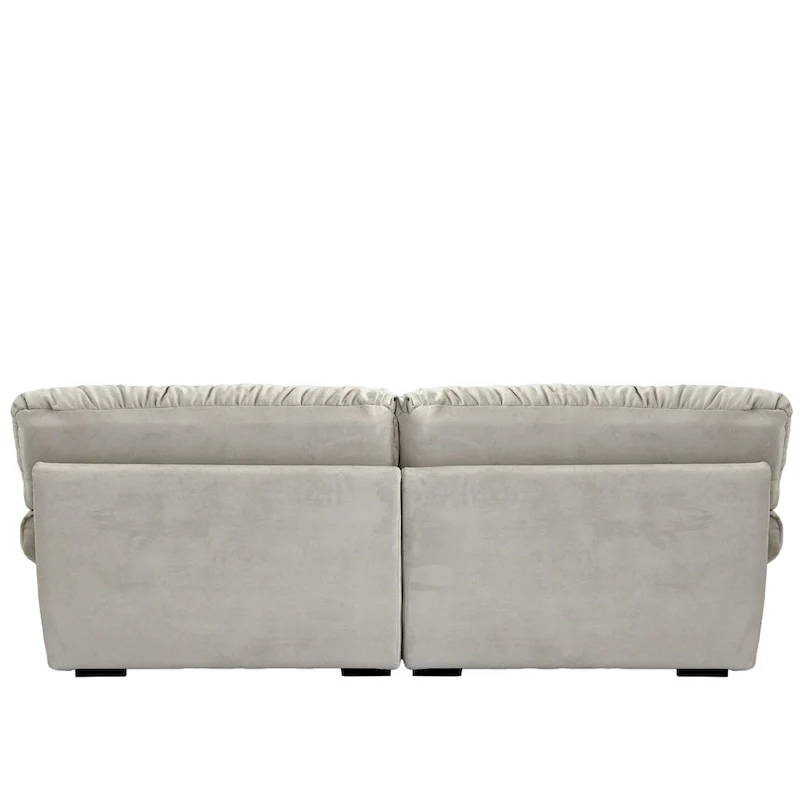 Tufted Sofa - Beige/Grey/Pink, Modern Design, Seats 3