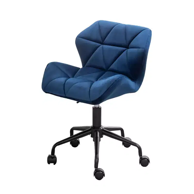 Homy Casa Adjustable Swivel Office Chair with Cushioned Velvet Seat for Home Office or Bedroom