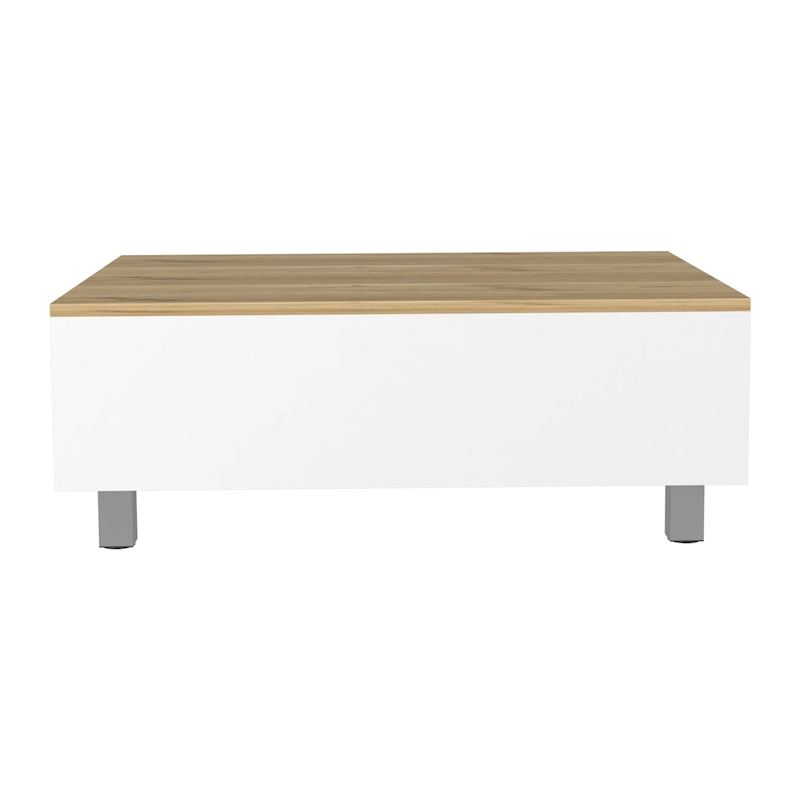 TUHOME Gambia Coffee Table with Lift Top, Concealed Storage and 4 Legs
