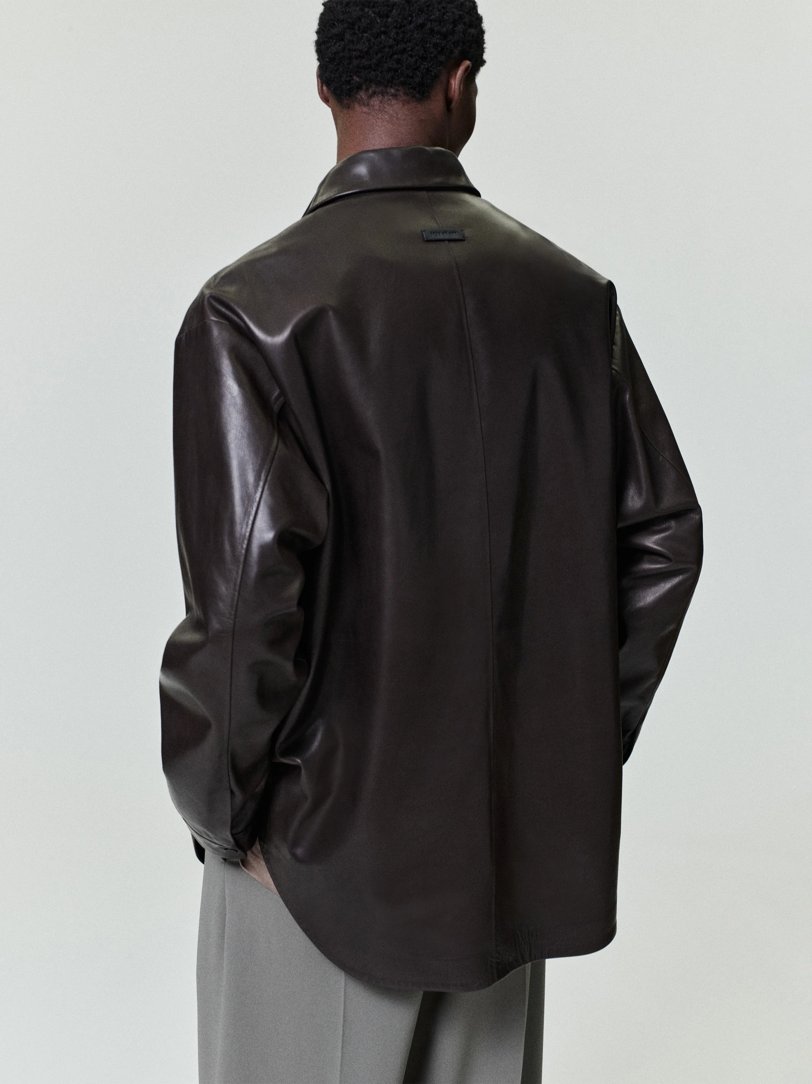 Leather Relaxed Shirt