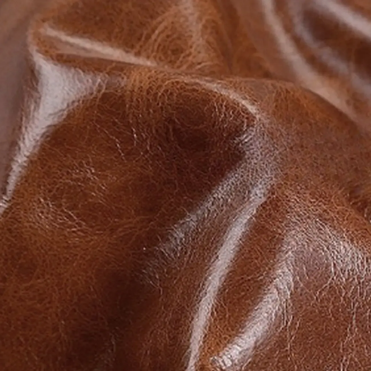 Modern Oiled Leather Tufted Wingback Accent Chair with Arms