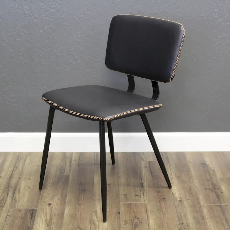 Multi-Color Faux Leather Dining Chair, Single Seat