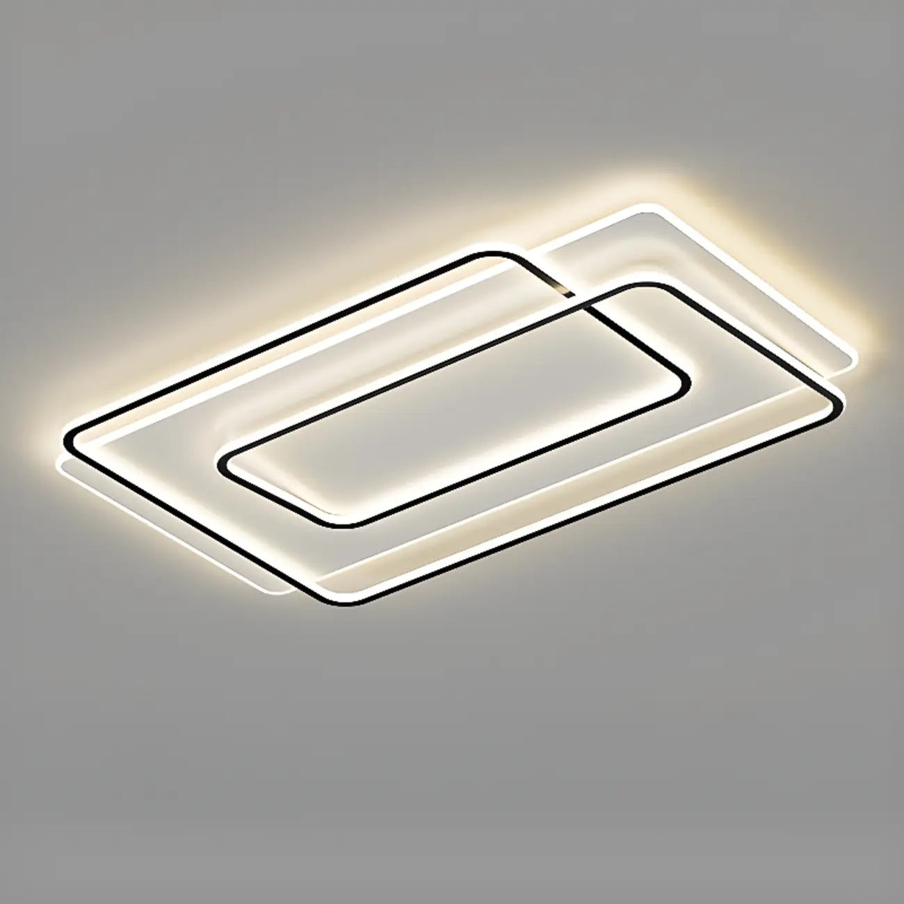 Modern LED Flush Ceiling Light with Third Gear Dimming