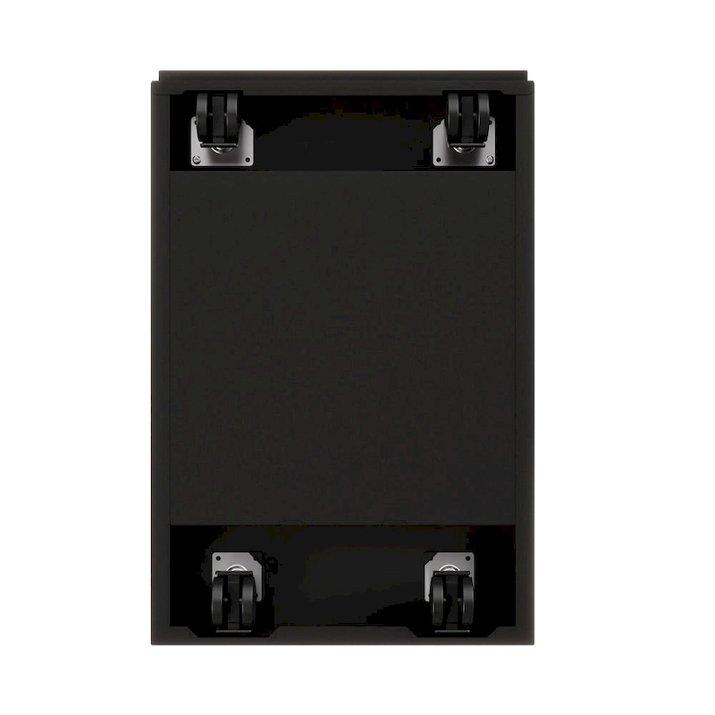 Hirsh 20 D Commercial Mobile Pedestal File Cabinet,1 Box/1 File,Black