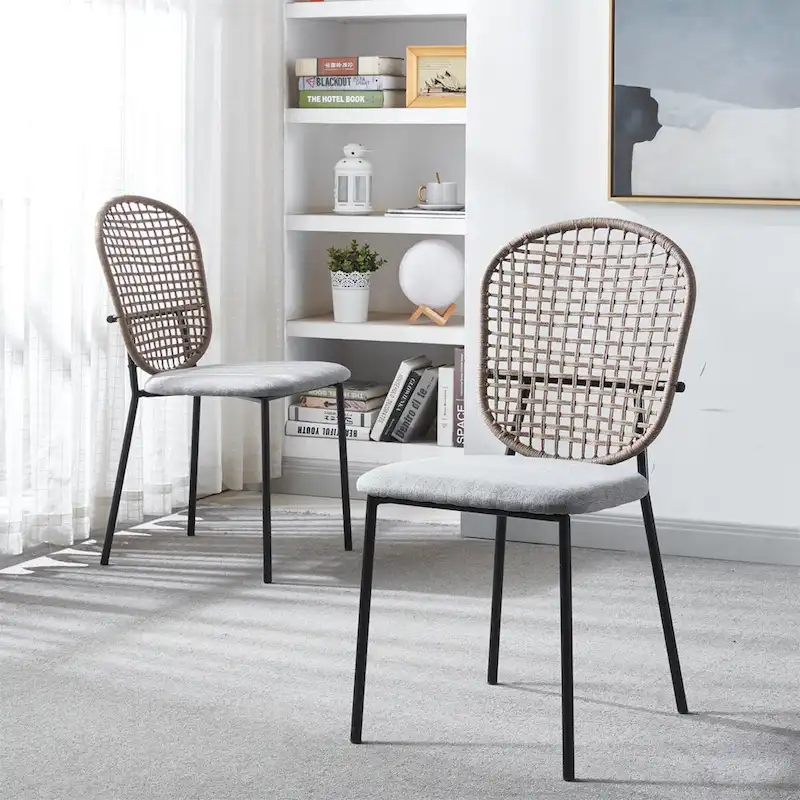 Modern Metal Accent Dining Chair (Set of 4)