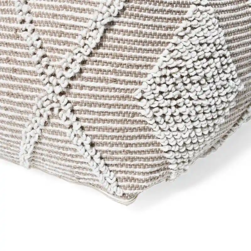 Brinket Boho Cube Yarn Pouf by Christopher Knight Home