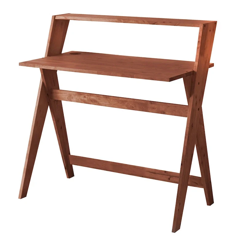 37.5 In. Mid Century Modern X Leg Study Desk