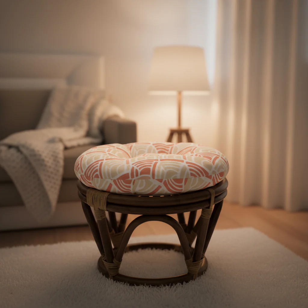 Footstool with Cushion