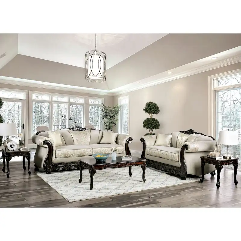 Dikic Traditional Chenille Rolled Arms 2-Piece