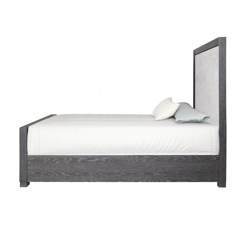 Furniture of America Durem II Modern Classic Solid Wood Fabric Panel Bed