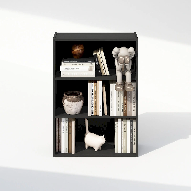 Furinno Simple Open Shelf, Bookcases, 3-Tier