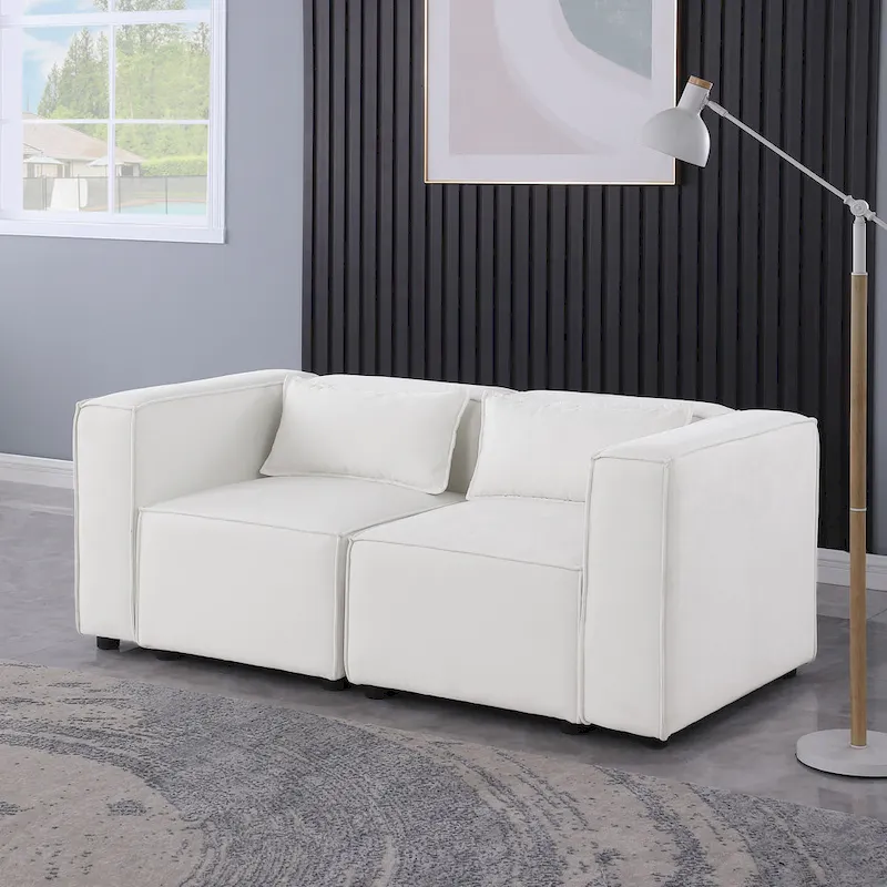Free Combination Chenille Upholstered Modular Sectional Sofa