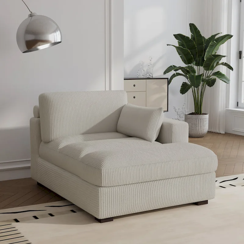 Left and Right Sectional Sofa Set Chaise Lounge Sofa Chair