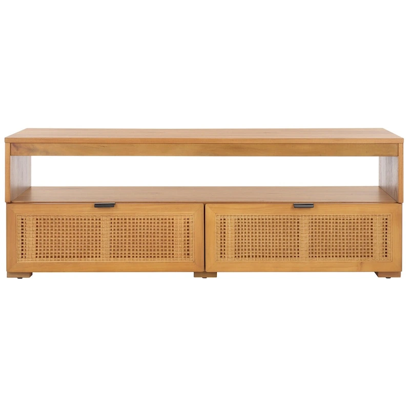 SAFAVIEH Kaitlyn 2-Drawer 1-Shelf Entertainment Media Stand (Fits Up To 55 Flatscreen TV) - 48Wx16Dx17H