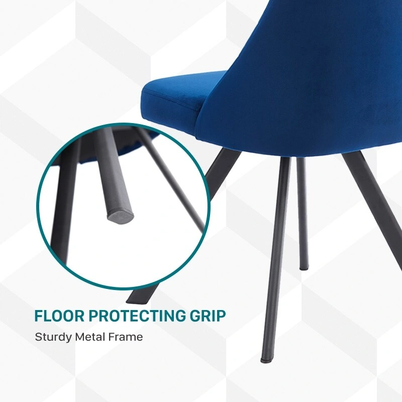 Kirk Mid-Century Modern Fabric Padded Diamond Stitch Pattern Dining Chairs by Furniture of America (set of 2)