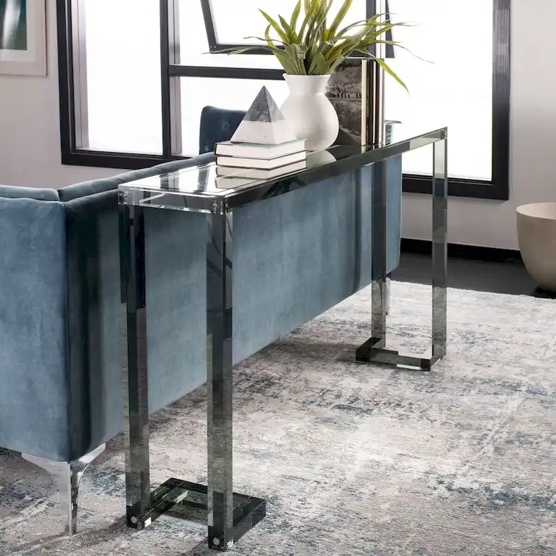 Modern Acrylic Console Table – Clear, 60