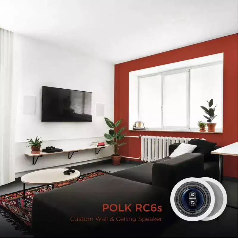 Polk Audio RC6s In Ceiling Speaker - Each (White)