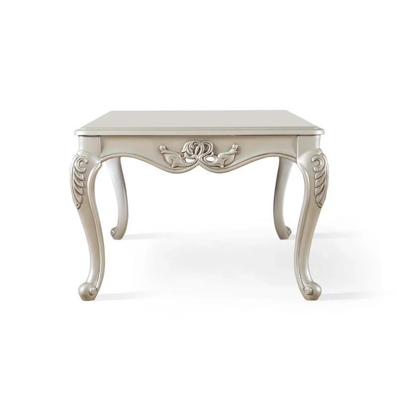 Furniture of America Clarissa Traditional Solid Wood Coffee Table with Carved Legs