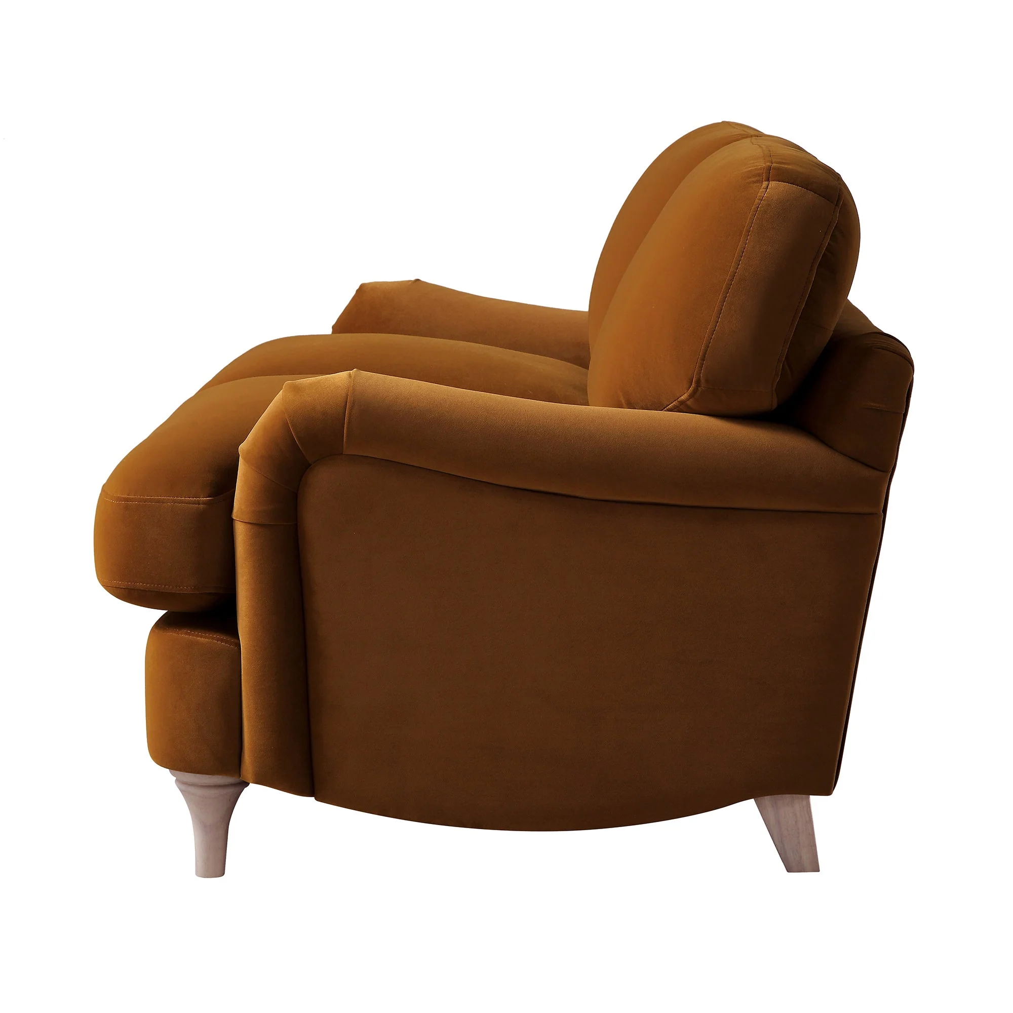 Cinnamon Velvet Sofa, 2-Seater