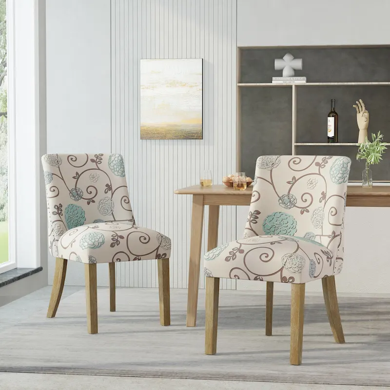 Frances Fabric Dining Chair (Set of 2) by Christopher Knight Home