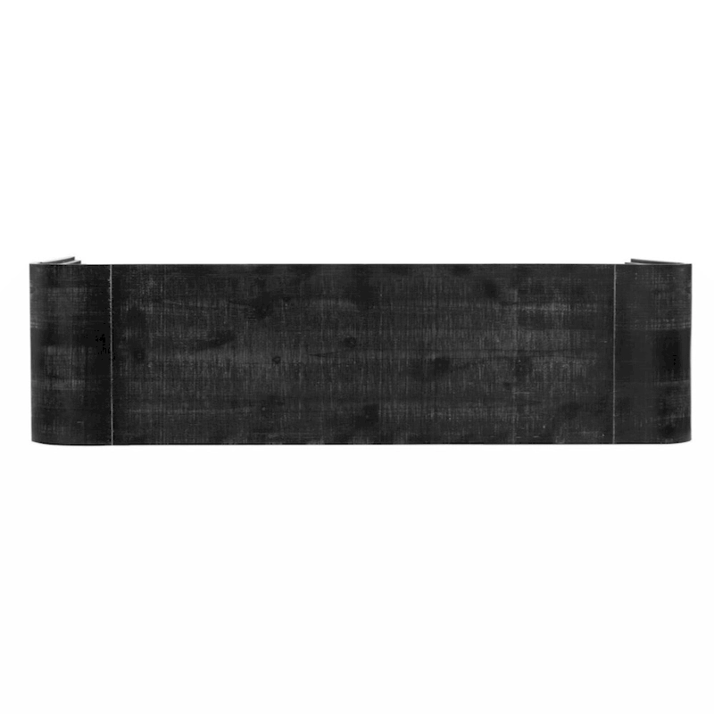 Unique Retro Silhouette Console Table with Open Style, Two Top Drawers