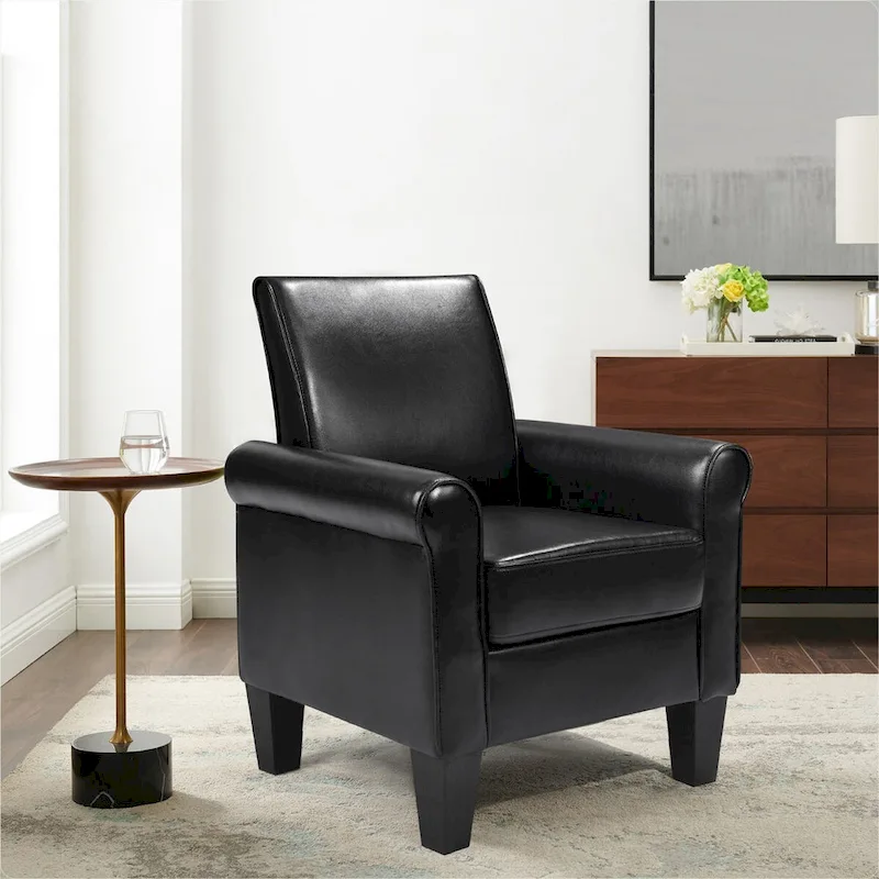 Accent Chairs, Comfy Sofa Chair, Armchair PU leather