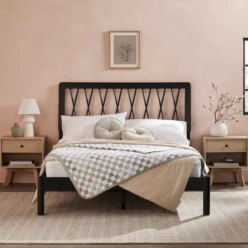 Middlebrook Designs X Spindle Solid Wood Full Bed