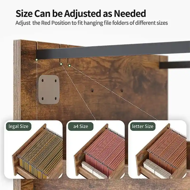 3-Drawer Mobile File Cabinet - 14.2 D x 31.5 W x 25.4 H