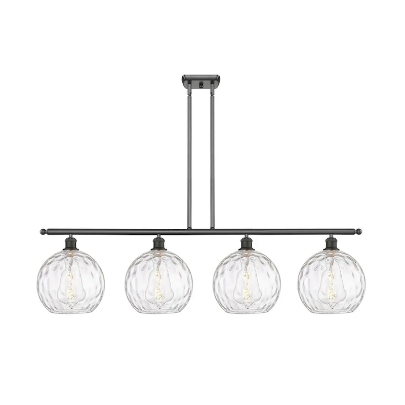 Innovations Lighting Athens Water Glass - 4 Light 48  Island Light