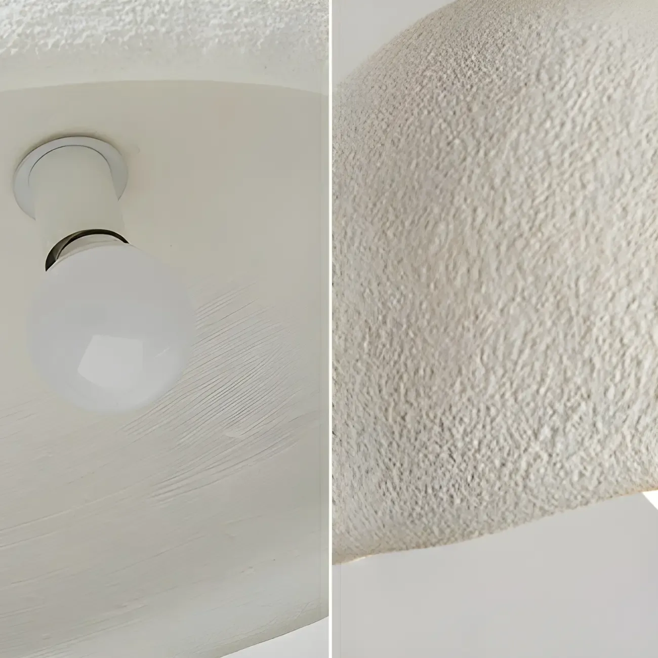 Art Deco Modern White Resin Dome Hanging Pendant Light