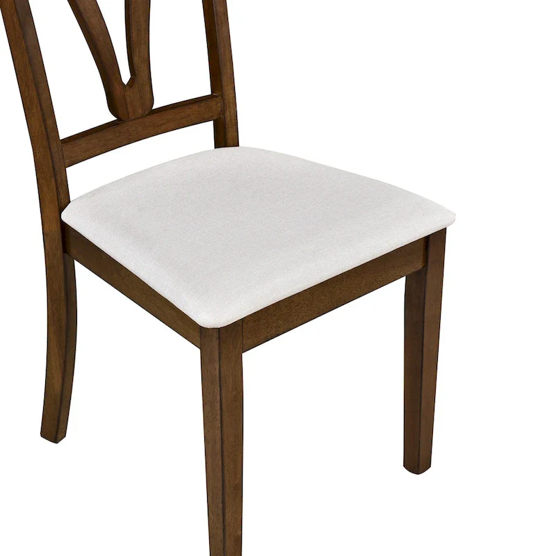 Mid-Century Wood 5-Piece Dining Table Set