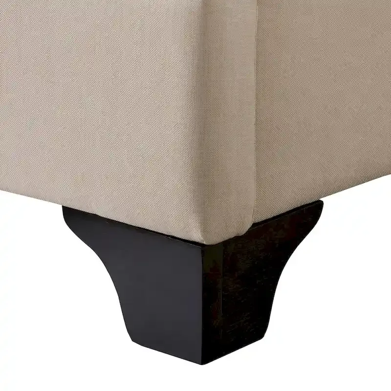 Nova Ridge Upholstered Button-Tufted Bed Frame, Full