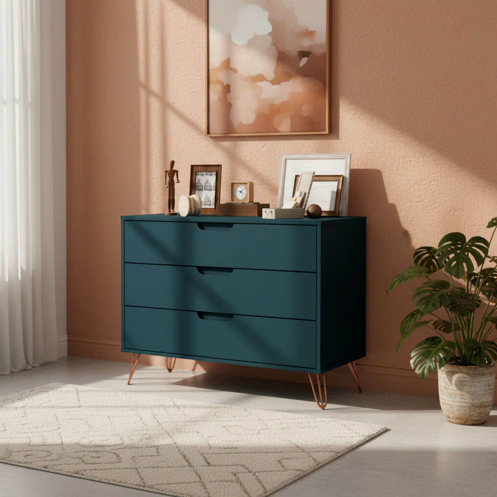 Mid-century Modern 3-drawer Dresser