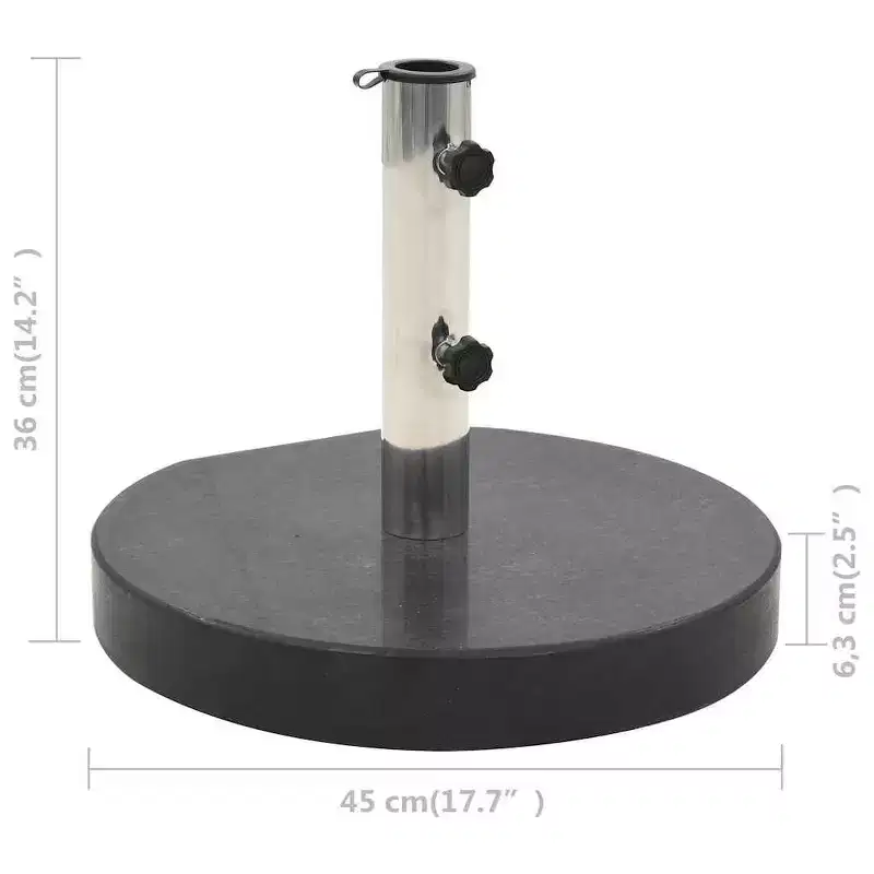 vidaXL Square Umbrella Base, Stainless Steel Pipe
