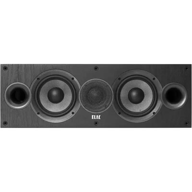 ELAC Debut 2.0 DC52-BK 5.25 MDF Cabinet Center Speaker for Home Theaters and Systems, Black