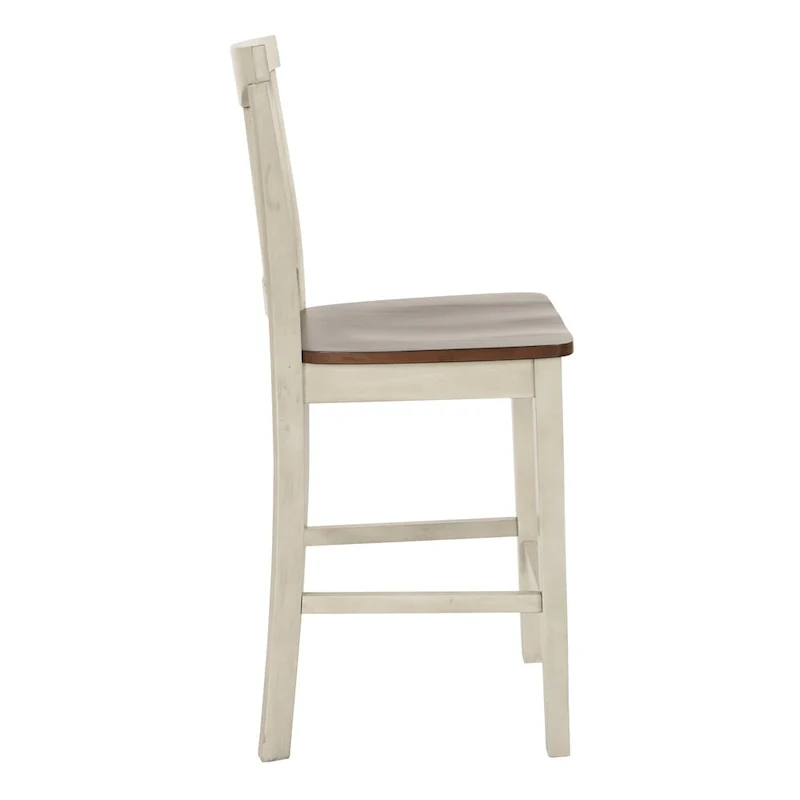 Simmons Antique White and Brown 5-piece Dining Set