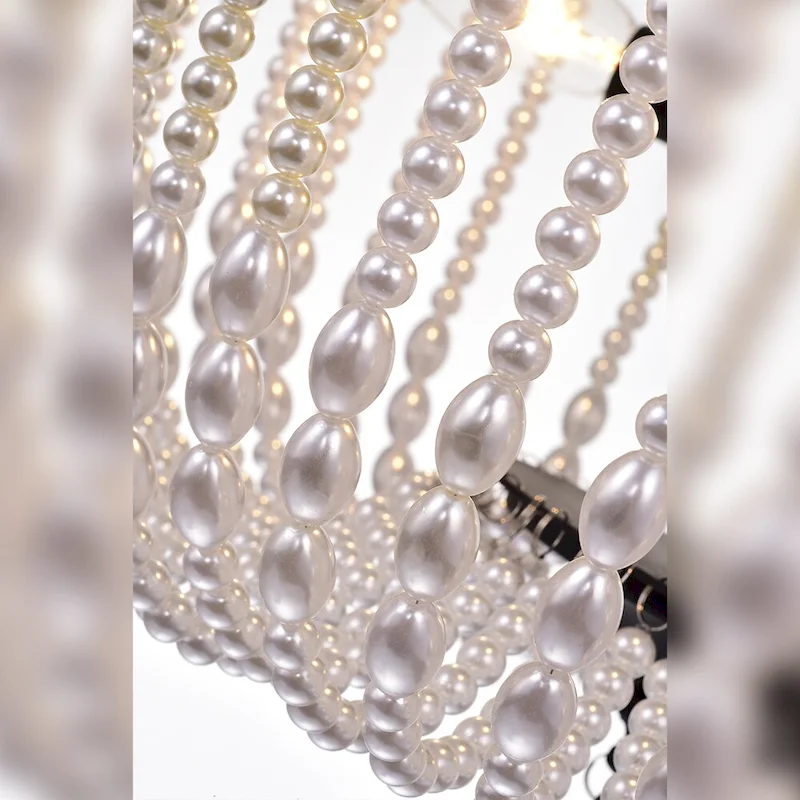 Cahrin 3-Light 16-Inch Pearl Bead Pendant