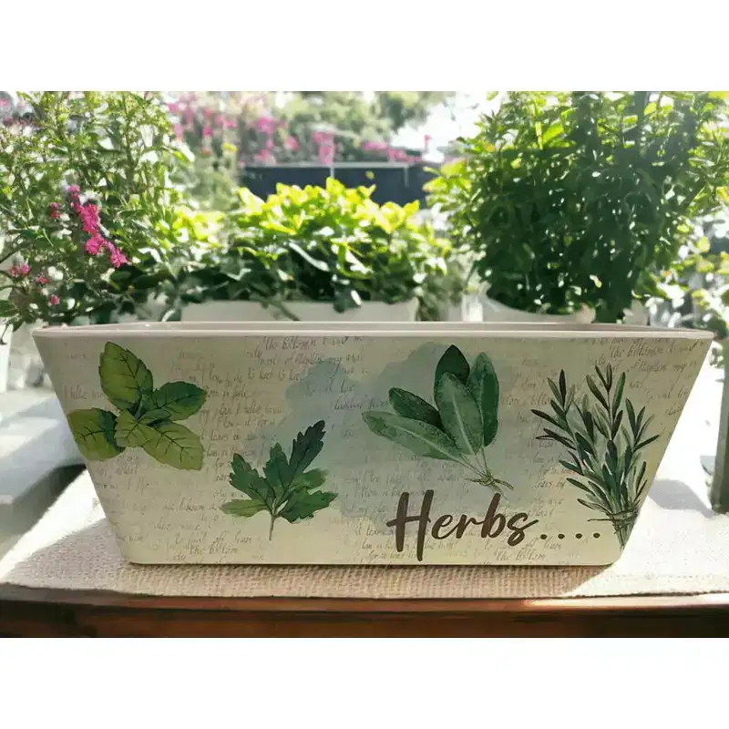 Tierra Garden 16 Rectangular Self-Watering Bamboo Planter