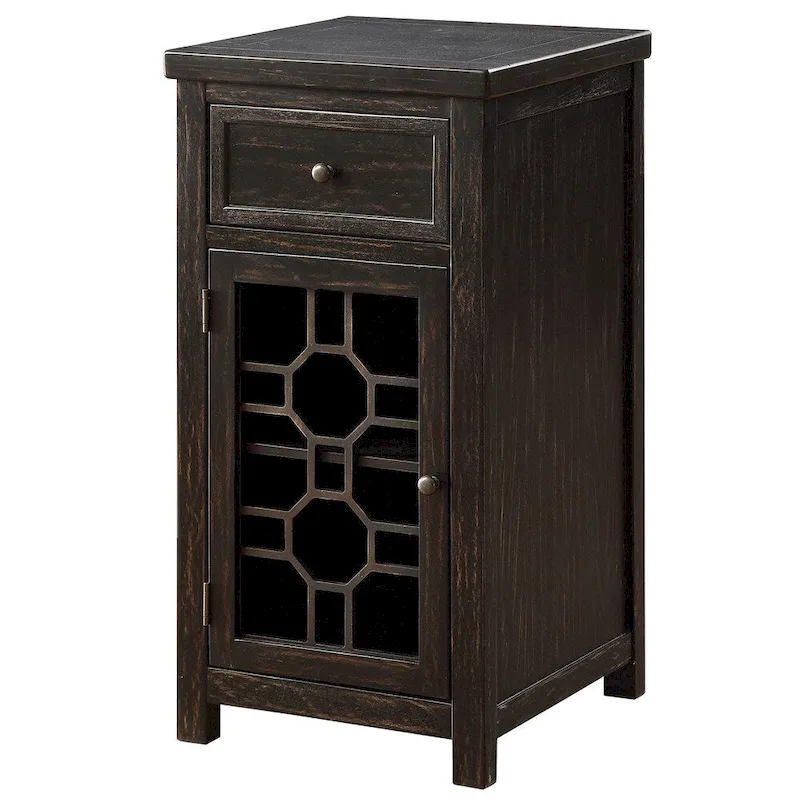 Emma Transitional 18-inch Solid Wood 1-Drawer Side Table by Furniture of America