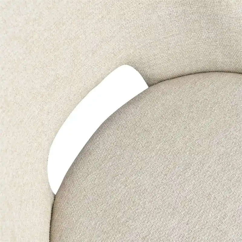 Upholstered Modern Cutout Back Dining Chair with Walnut LegSet of 4)